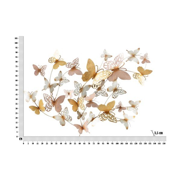 Metallist seinakaunistus 132x95,5 cm Butterflies - Mauro Ferretti-image-4