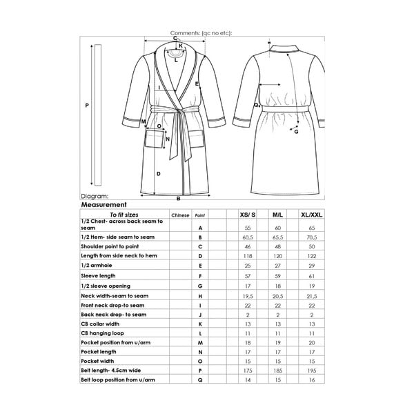 Valge puuvillane hommikumantel, suurus M/L Terry - HIP-image-2