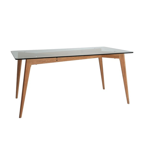 Jídelní stůl s hnědýma nohama Marckeric Janis, 160 x 90 cm