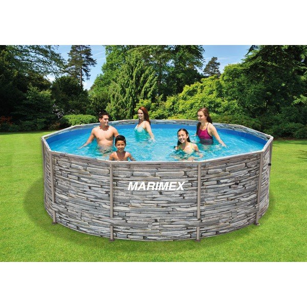 Fikseeritud konstruktsiooniga bassein ø 305 cm sügavus 91 cm Florida - Marimex-image-1