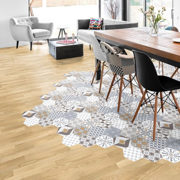 10 veekindla Xenia põrandakleebise komplekt Juliana - Ambiance-image-1