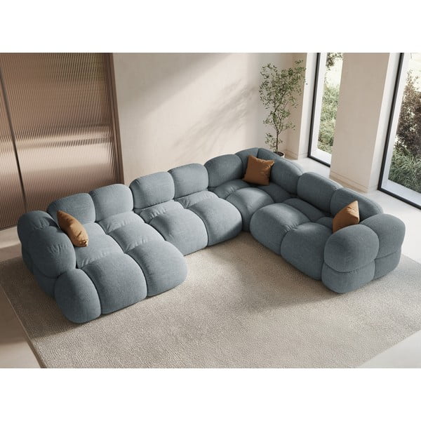  Helesinine nurgadiivan (parem nurk/U-kujuline) Loretto – Cosmopolitan Design-image-1