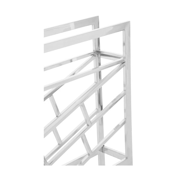 Hõbedane läikiv metallist veiniriiul 12 pudelile Barolo - Premier Housewares-image-4