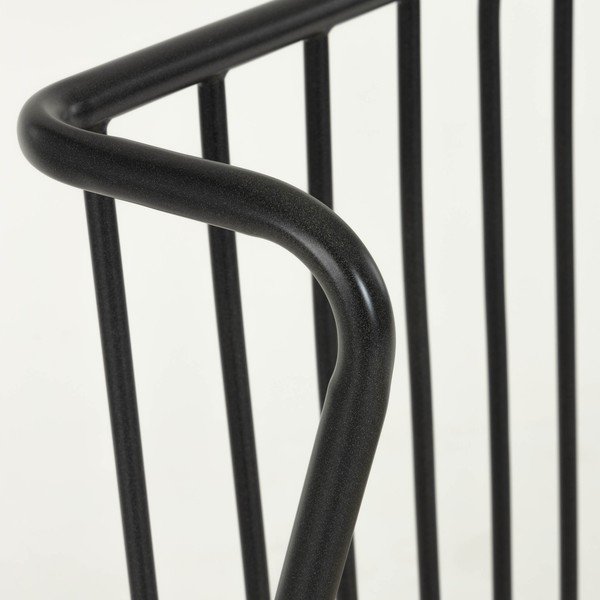 Must metallist voodi , 90 x 190 cm Narlu - Kave Home-image-1