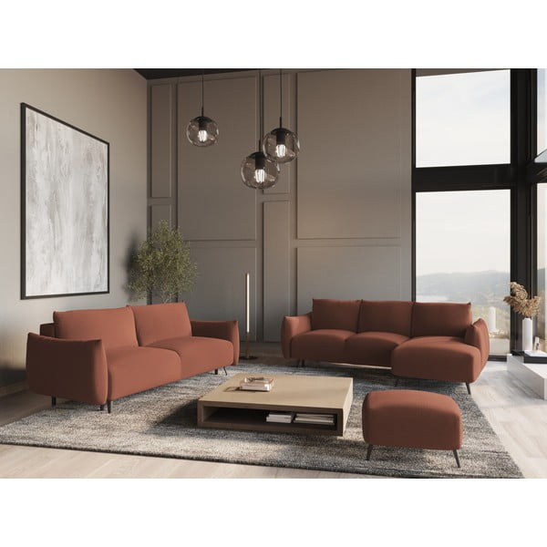 Roosa diivan 230 cm Malie - Makamii-image-1