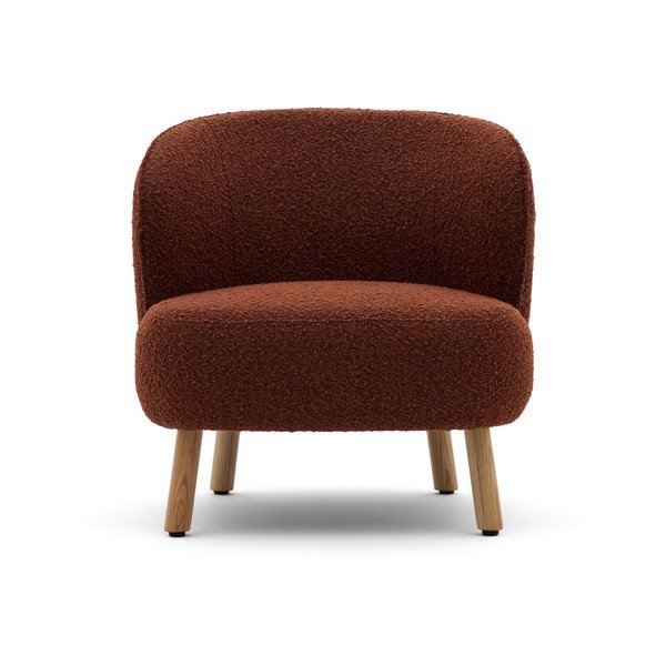 Terrakottapunane bukleekangast tugitool Ulit - Kave Home-image-2