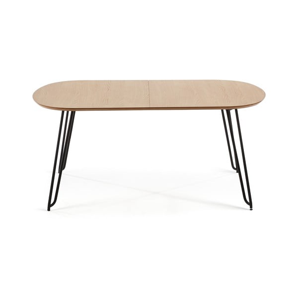 Tammedekooriga kokkupandav söögilaud 100x170 cm Novac – Kave Home-image-2