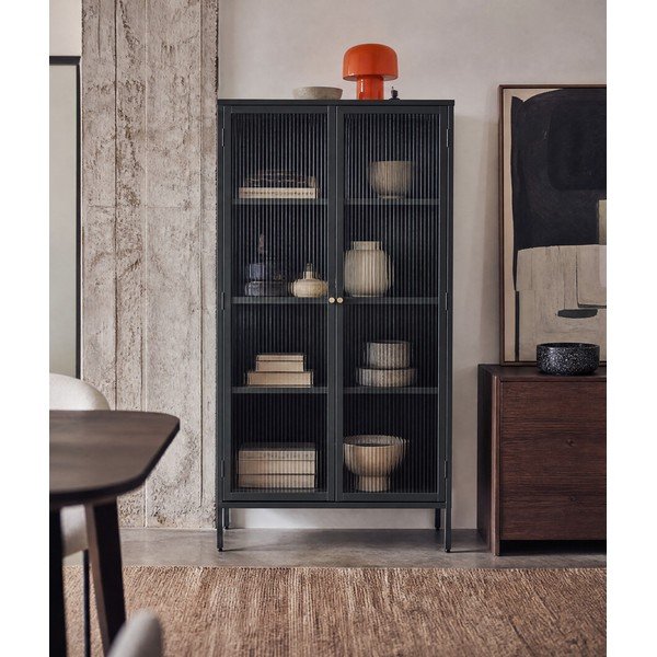 Tumeroheline metallist vitriinkapp 90x190 cm Bronco - Unique Furniture-image-3