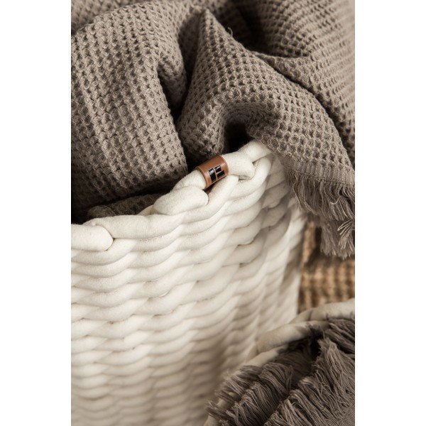 Riidest korv ø 40x40 cm Peach Skin Round XL - Bigso-image-2