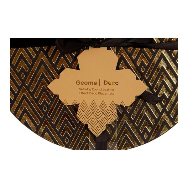 Kunstnahast lauamattide komplek, 4 tk ø 25 cm Geome - Premier Housewares-image-1