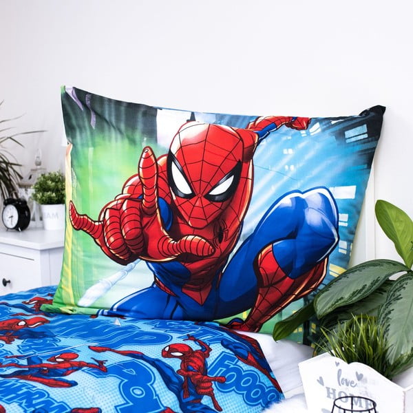 Puuvillane laste voodipesu üheinimesevoodile 140x200 cm Spider-man - Jerry Fabrics-image-1