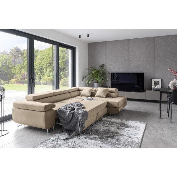 Beež nurgadiivan, muudetav / koos panipaigaga, parem nurk Anton – ELTAP-image-3