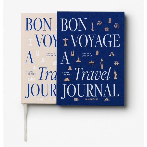 Märkmik 104lk  Bon Voyage Travel Journal - Printworks