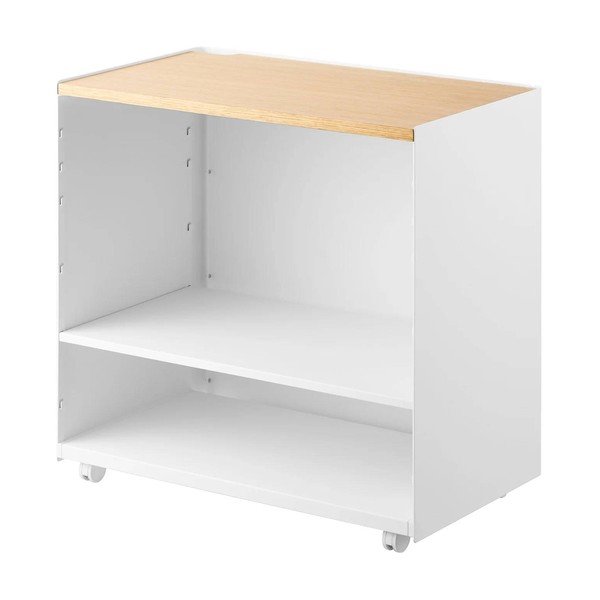 Valge metallist mobiilne riiul 60x59x35 cm Tower - YAMAZAKI