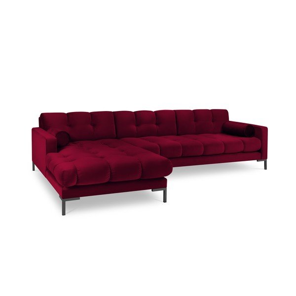 Punane sametne nurgadiivan , vasakpoolne nurk Bali - Cosmopolitan Design-image-2