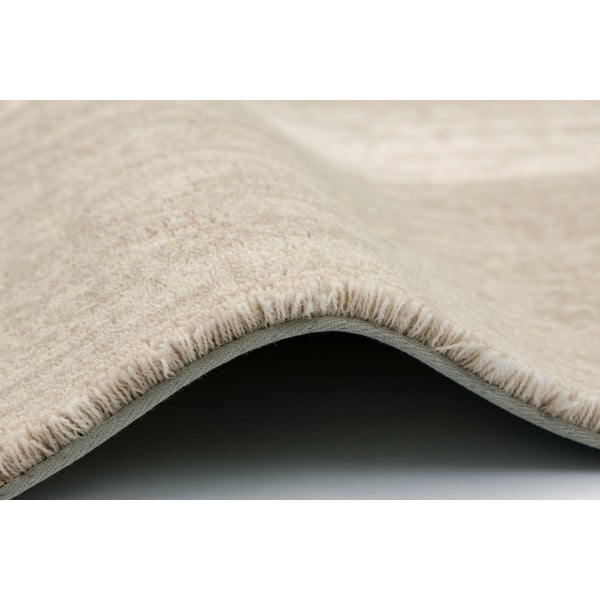 Hallikasbeež villane vaip 133x190 cm Agnus Brush Lines - Agnella-image-3