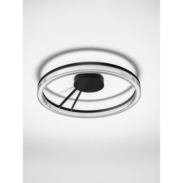 Mattmust alumiiniumist hämardatav LED-laevalgusti akrüülklaasist varjuga Lonela - Nova Luce-image-4