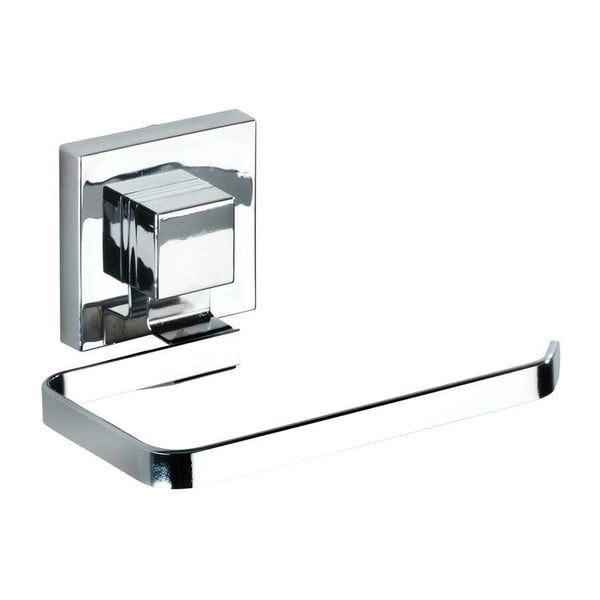 Seinale kinnitatav plastikust vannitoatarvikute komplekt läikiva hõbedase tooniga Quadro - Wenko-image-4