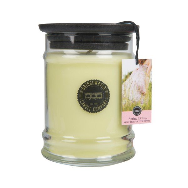 Svíčka s vůní ve skleněné dóze s vůní magnólie a citrusu Bridgewater candle Company Spring Dress, doba hoření 65-85 hodin