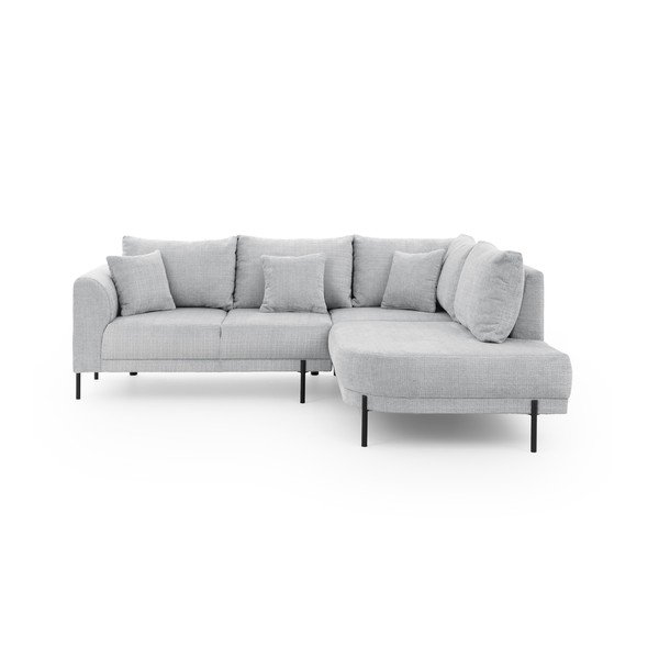 Helehall šenillist nurgadiivan (parem nurk/L-kujuline) Mauris - Ropez