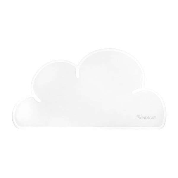 Valge silikoonist taldrikutekk Cloud, 49 x 27 cm - Kindsgut