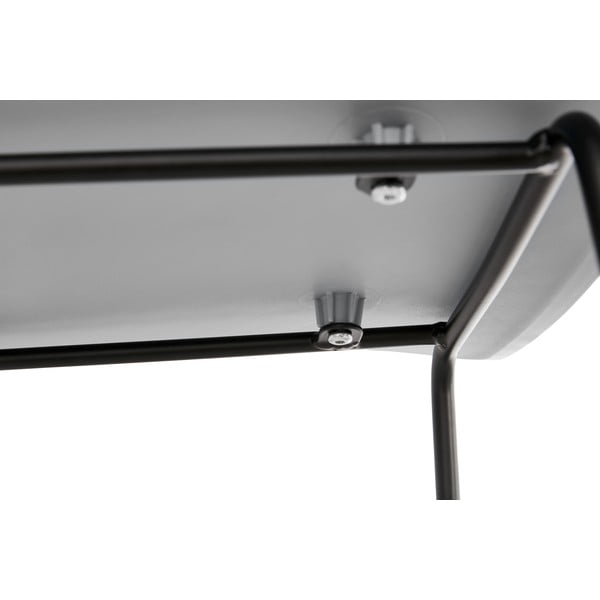 Mustade jalgadega hall baaritooli , istme kõrgus 76 cm Slade - Kokoon-image-1