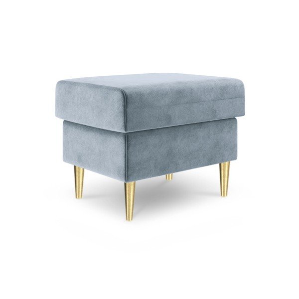 Světle modrý puf Mazzini Sofas Muguet, 60 x 45 cm