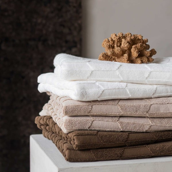 Tumepruunid puuvillased rätikud 2 tk 35x55 cm komplektis Geo - Mette Ditmer Denmark-image-2