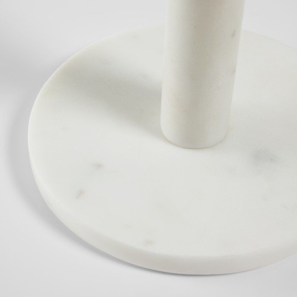 Valge marmor majapidamispaberi stend ø 15 cm Claria – Kave Home-image-1