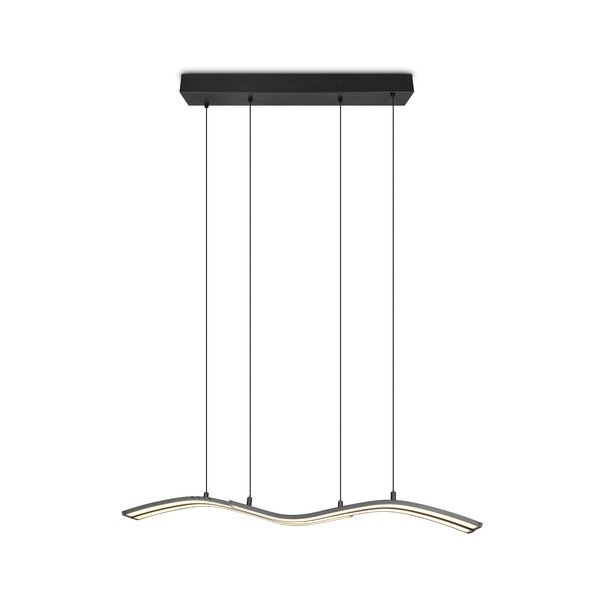 Matt must metallist LED-rippvalgusti puldiga/hämardatav Spider - Trio Select