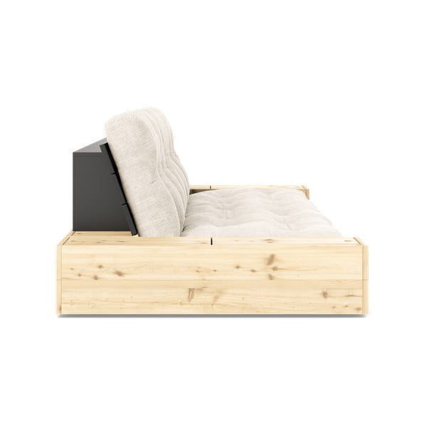 Valge velvetist diivanvoodi 244 cm Base - Karup Design-image-3