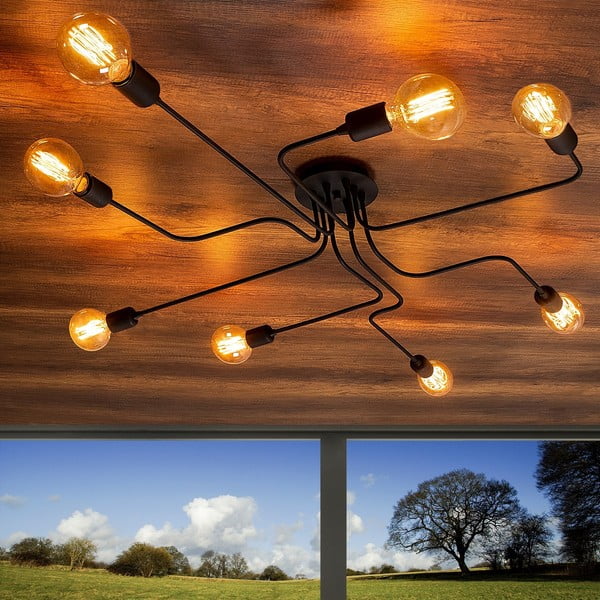 Must seinavalgusti Truva - Opviq lights-image-3