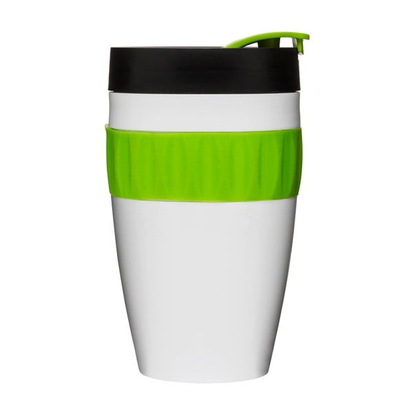 Zeleno-černý termohrnek Sagaform To Go Mug, 400 ml