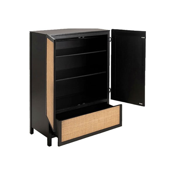 Must/pruun riidekapp 100x140 cm Galant - Leitmotiv-image-2