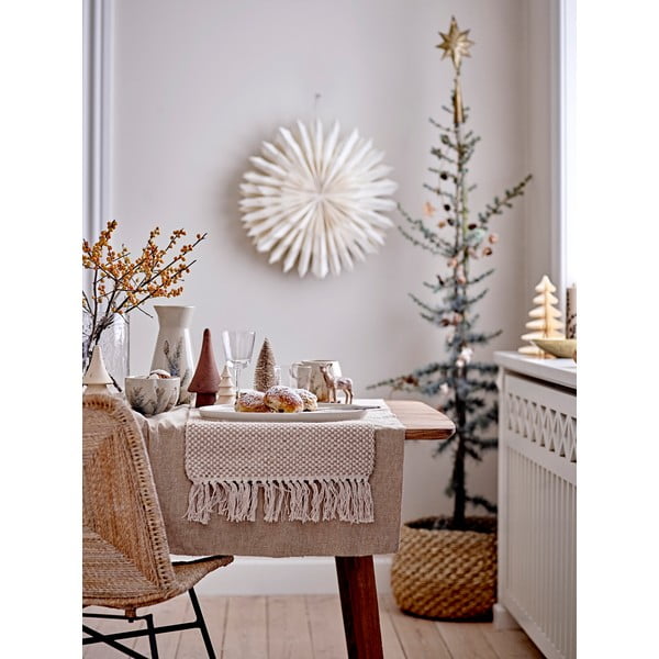 Beež kivipärjast jõulukauss ø 11,5 cm Hollie - Bloomingville-image-1