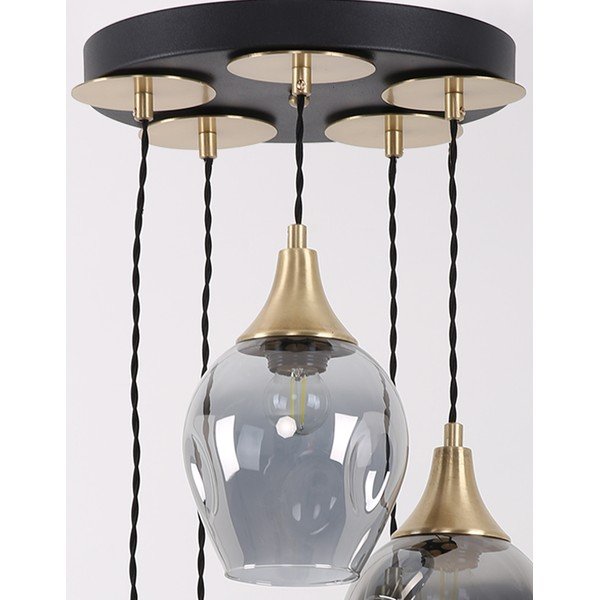 Klaasist varjuga rippvalgusti ø 15 cm Marlo – Squid Lighting-image-3