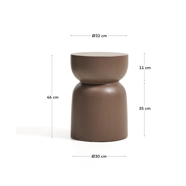 Betoonist ümmargune aialaud ø 32 cm Garbet - Kave Home-image-4