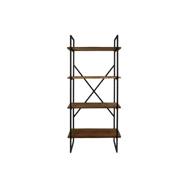 Police z neopracovaného teakového dřeva HSM collection Storage Rack