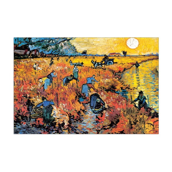 Obraz Van Gogh - Die roten Weinberge von Arles, 90x60 cm
