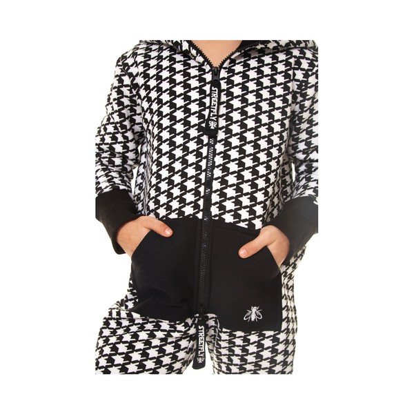 Černo-bílý dětský domácí overal Streetfly, pro děti 4-5 let-image-1