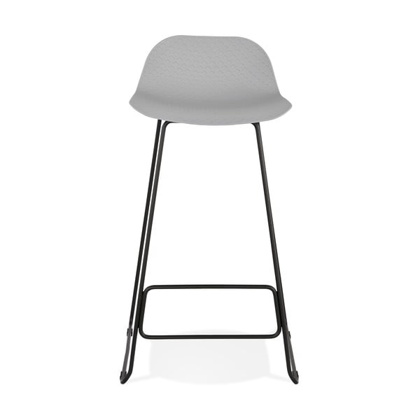 Mustade jalgadega hall baaritooli , istme kõrgus 76 cm Slade - Kokoon-image-2