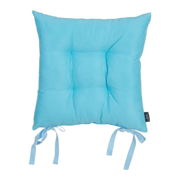 Světle modrý podsedák Apolena Honey Chair Pad Plain Collection, 43 x 43 cm