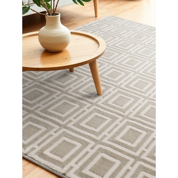 Kreem vaip 160x235 cm Perles Howlite – Elle Decoration-image-3