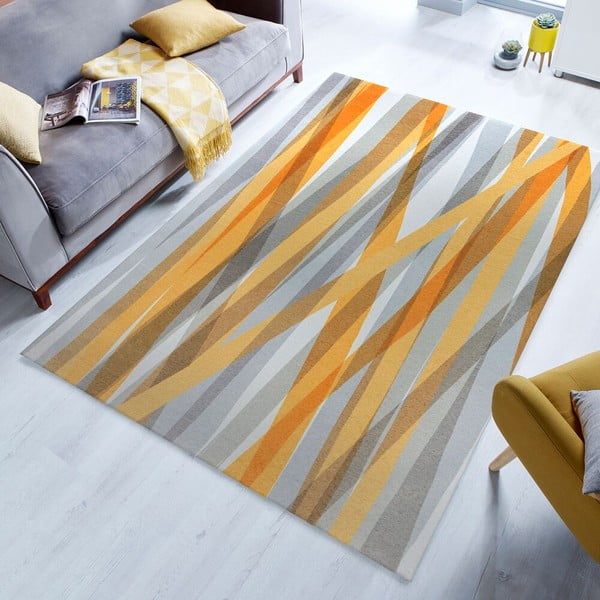 Oranž/halli värvi pestav vaip 170x240 cm MATCH ISABELLA - Flair Rugs-image-1