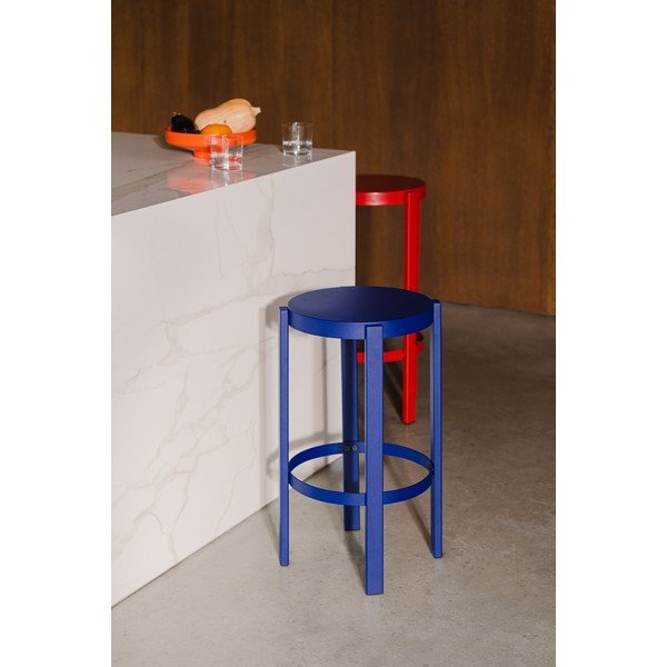 Sinine terasest baaritool (istme kõrgus 65 cm) Doon - noo.ma-image-1