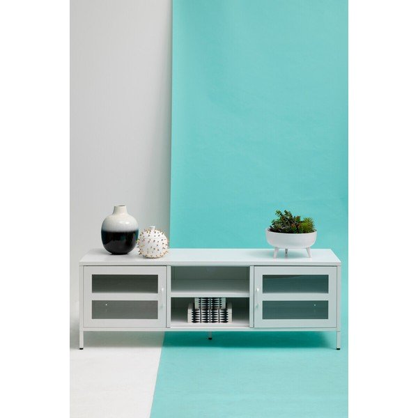 Valge terasest telekaalus 150x50x45 cm Acier - Premier Housewares-image-3