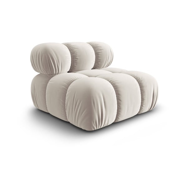 Beež sametist diivanimoodul (keskosa) Bellis - Micadoni Home-image-3