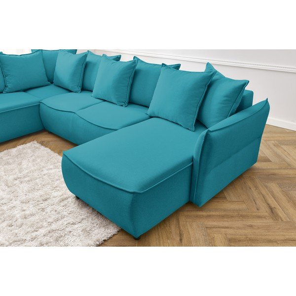 Türkiissinine nurgadiivanvoodi (parem nurk) Leon – Bobochic Paris-image-1