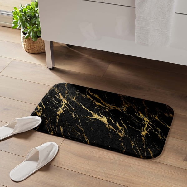 Must-kuldne vannitoamatt 45x75 cm Aquamarbre - douceur d'intérieur-image-1