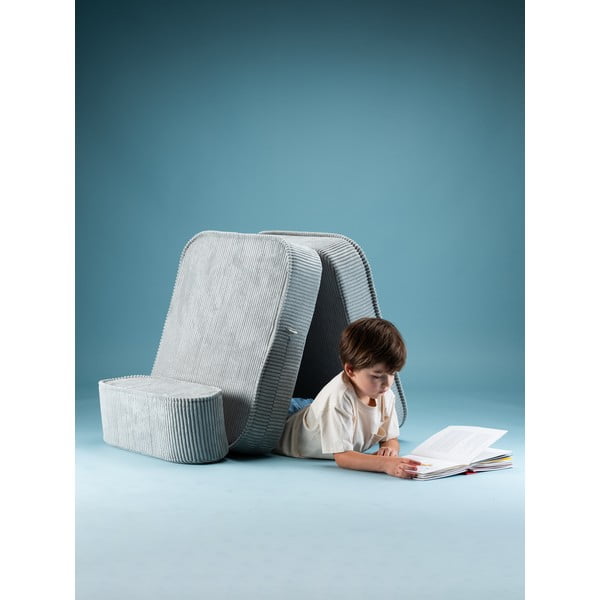 Mündivärvi velvetist laste tugitool Flip - Wigiwama-image-1